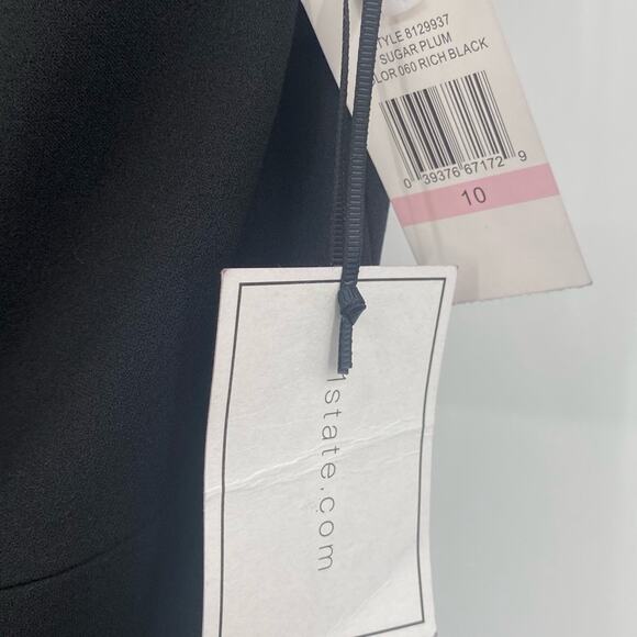 1.State Black Sugar Plum Ruffle Hem Dress - Picture 8 of 8